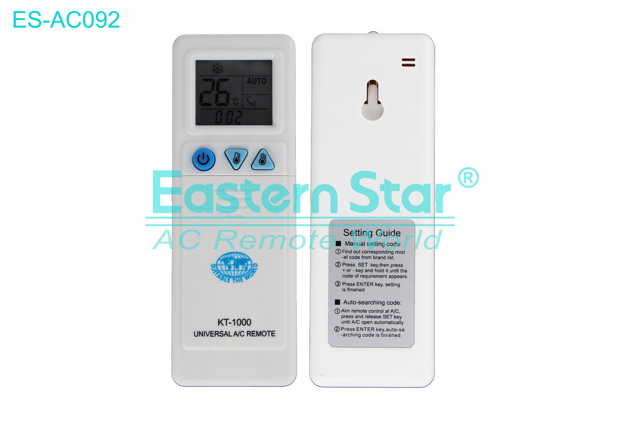 ES-AC092 High Quality China Remote AC Remote for Universal Air Conditioner Remote A/C 13 keys
