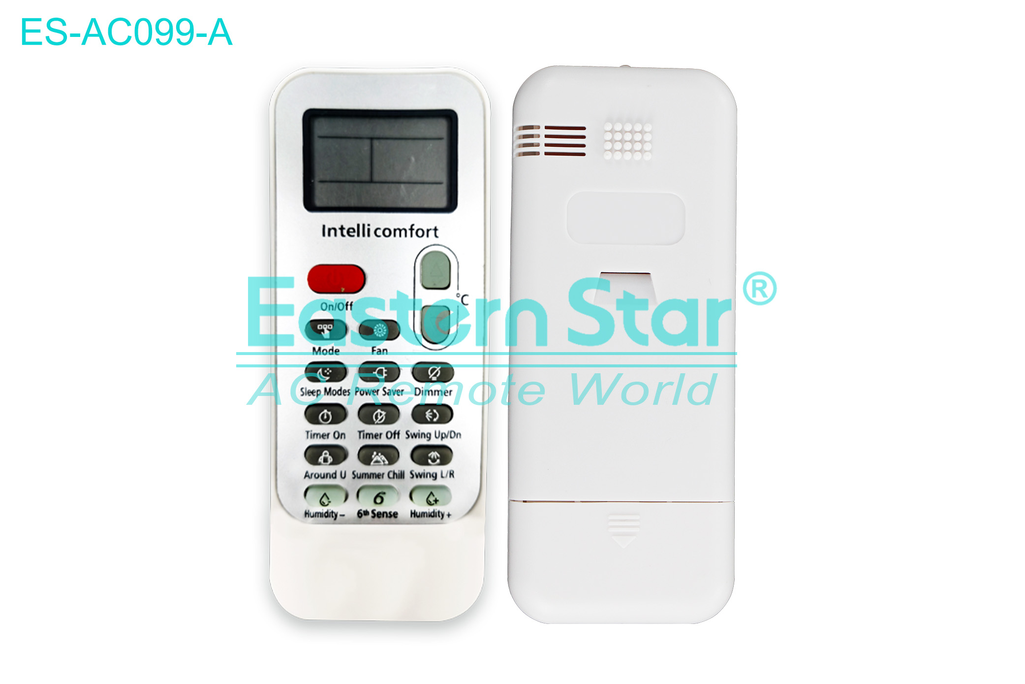ES-AC099-A High Quality China Remote AC Remote for Whirlpool Air Conditioner Remote A/C 17 keys