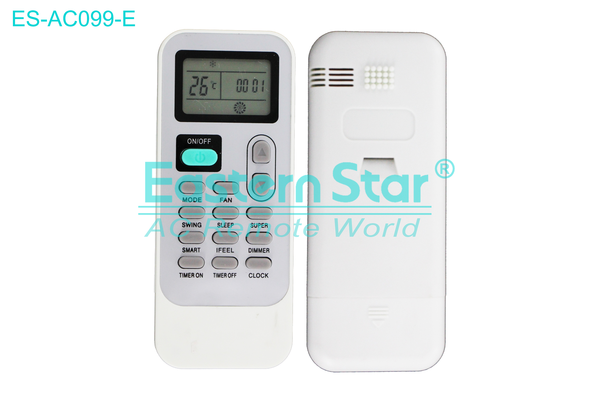 ES-AC099-E High Quality China Remote AC Remote for Whirlpool Air Conditioner Remote A/C 14 keys