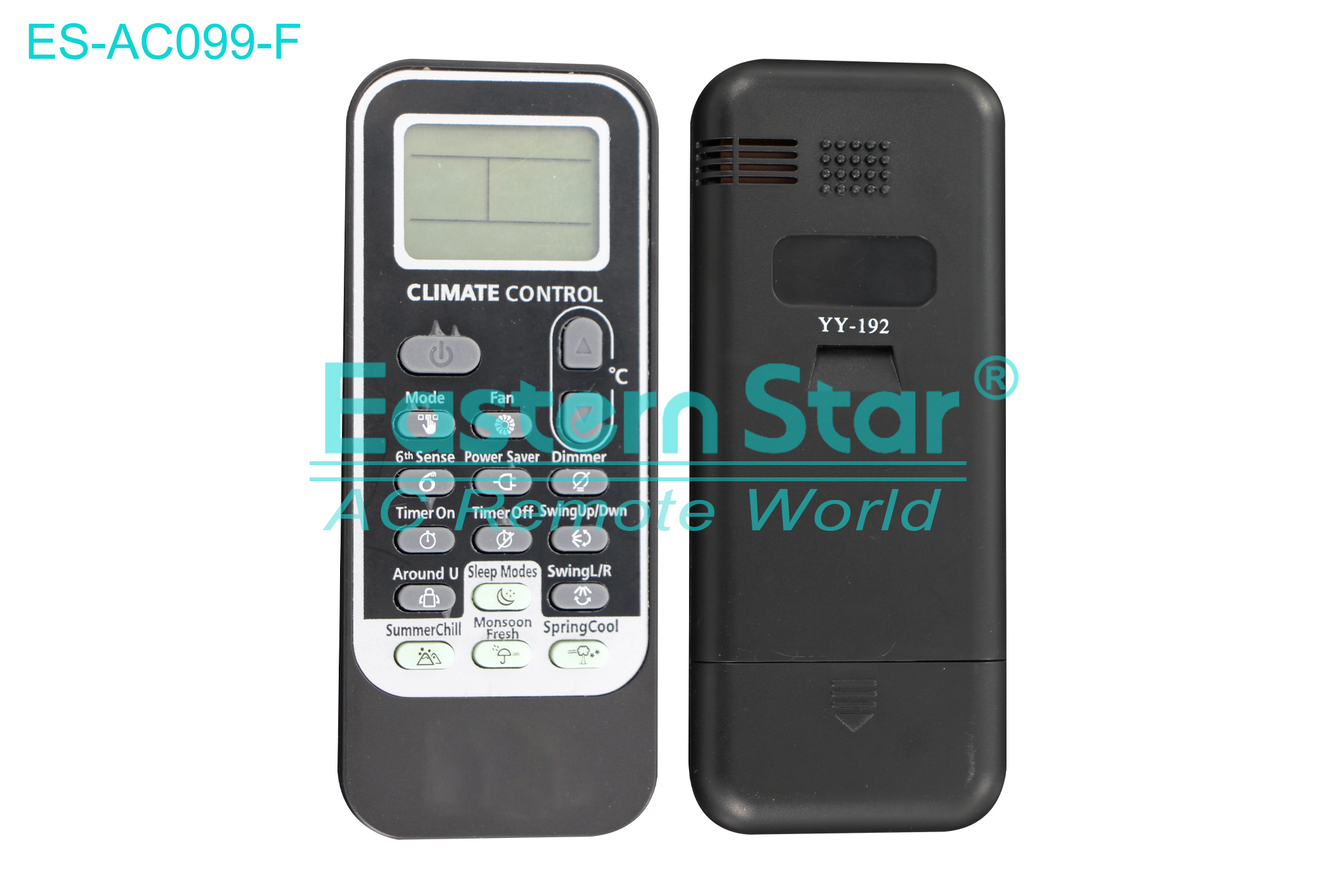 ES-AC099-F High Quality China Remote AC Remote for Whirlpool Air Conditioner Remote A/C 17 keys
