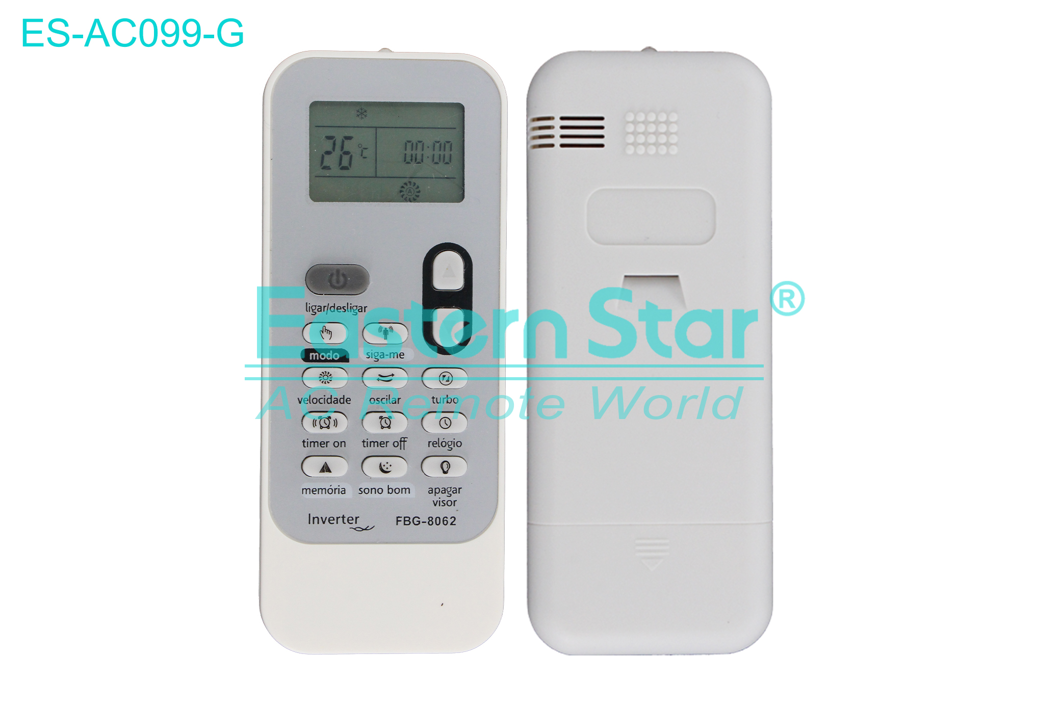 ES-AC099-G High Quality China Remote AC Remote for Whirlpool Air Conditioner Remote A/C 14 keys