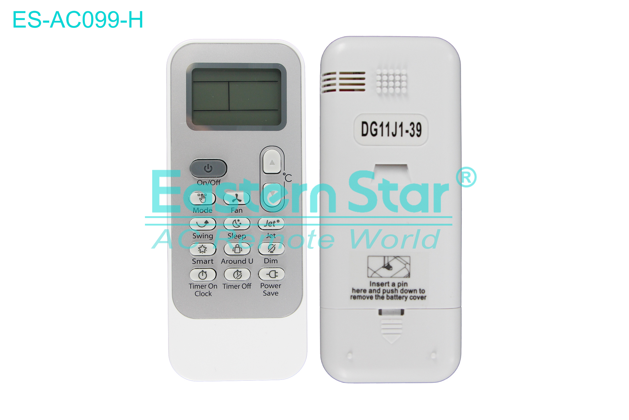 ES-AC099-H High Quality China Remote AC Remote for Hisense Air Conditioner Remote A/C 14 keys