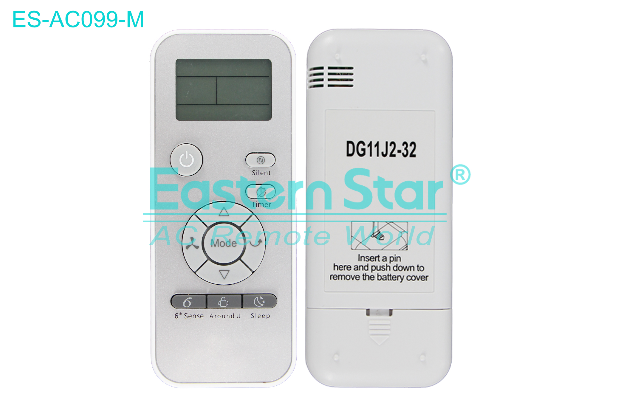 ES-AC099-M High Quality China Remote AC Remote for Whirlpool Air Conditioner Remote A/C 11 keys
