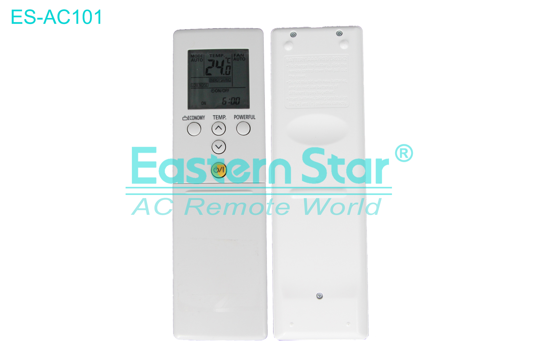 ES-AC101 High Quality China Remote AC Remote for Fujitsu Air Conditioner Remote A/C 23 keys