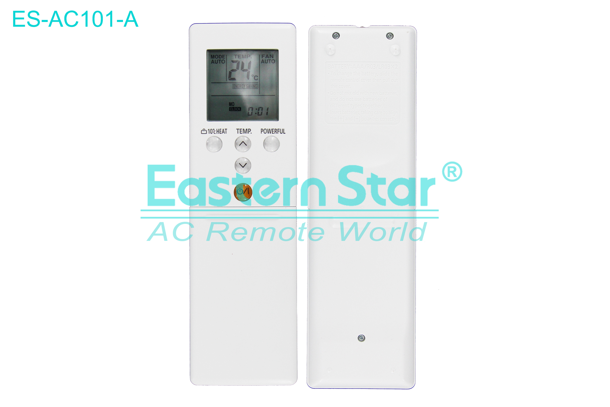 ES-AC101-A High Quality China Remote AC Remote for Fujitsu Air Conditioner Remote A/C 23 keys