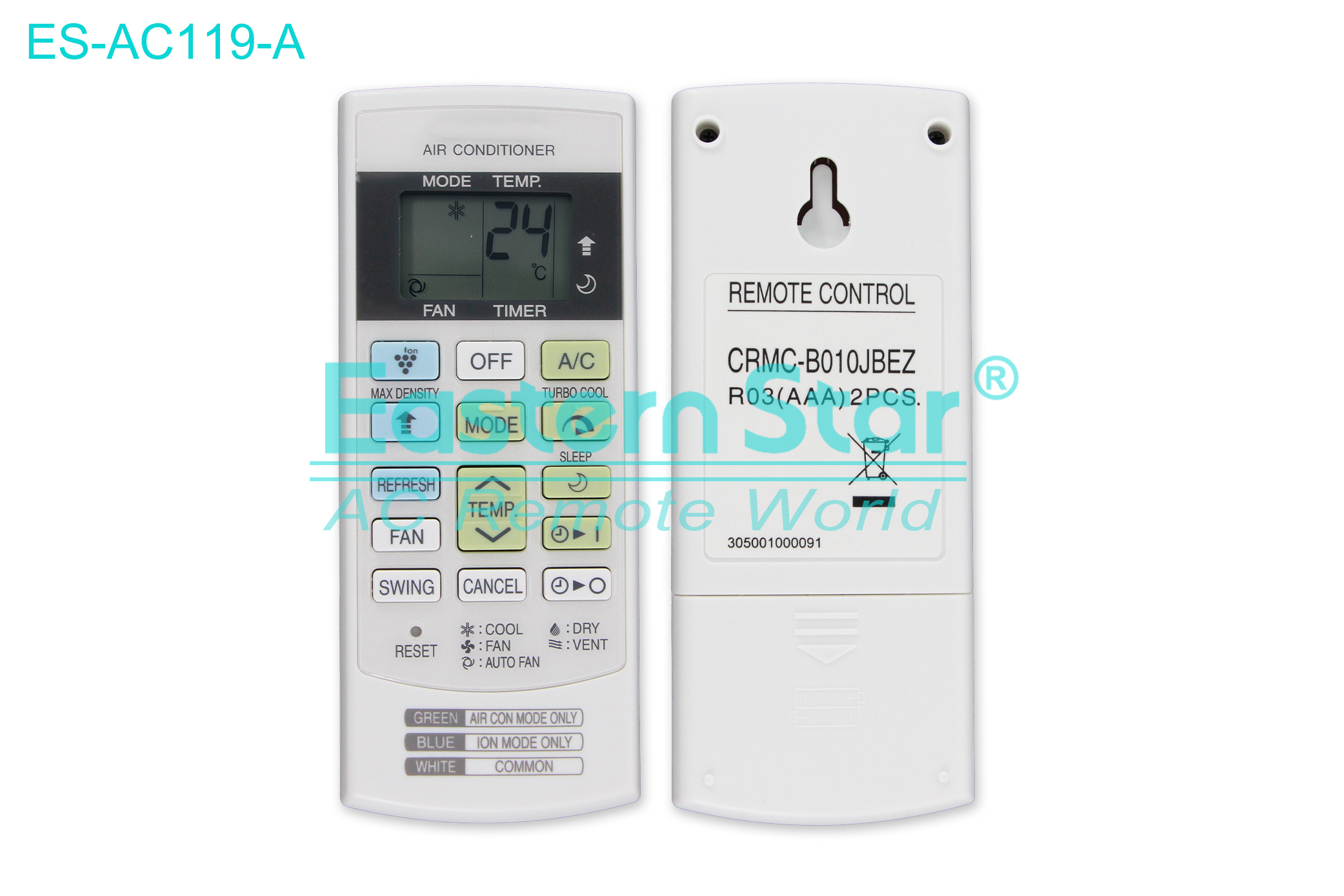 ES-AC119-A High Quality China Remote AC Remote for Sharp Air Conditioner Remote A/C 16 keys