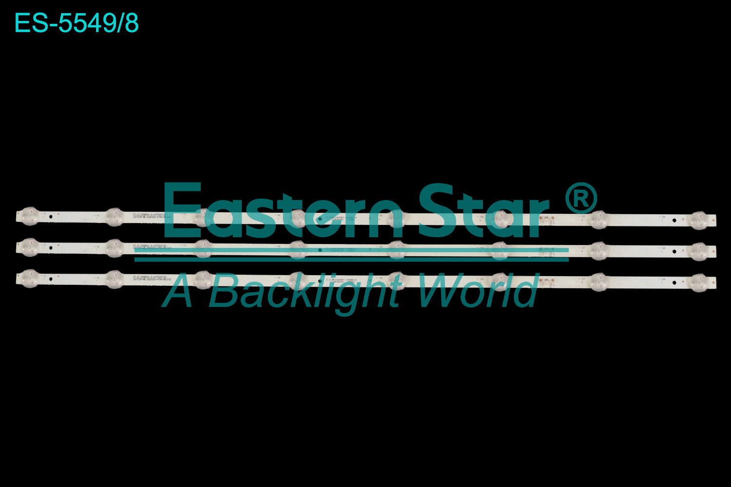 ES-5549 LED TV Backlight use for 32" Crystal 32H8C  SJ.WB.D3200801-2835BS-M 1.14.MD320042 160622 57.03.32H8004 A-104T06V13C-160702N-WB.D320S08-4798-DR1008 LED BACKLIGHT STRIP(3)