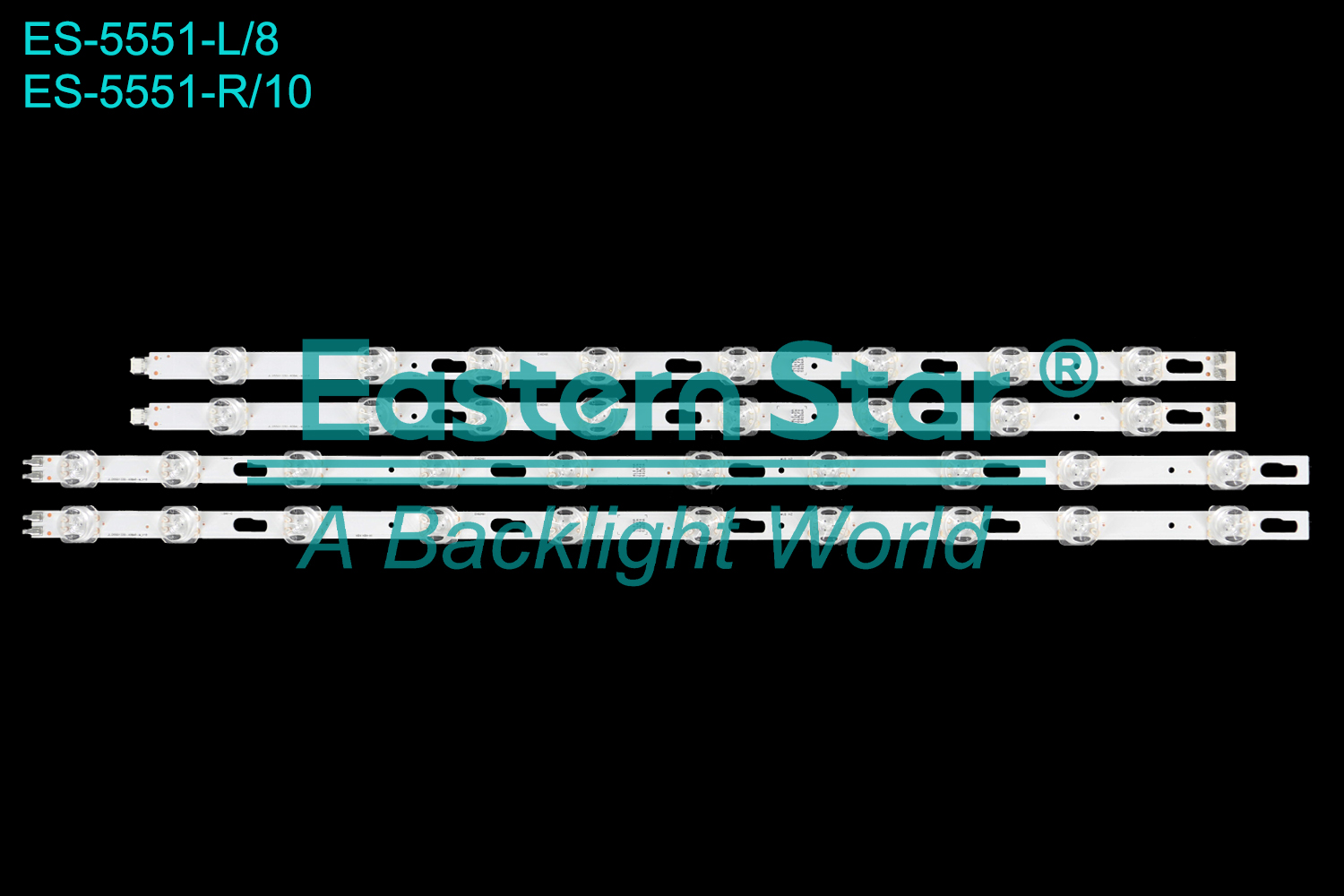 ES-5551 LED TV Backlight use for 55"  Samsung BE55D-H  UN55DU7200DXZA WB01 UN55DU7200FXZA L:JL.D55011330-408AL-M_V18 4L8 NA 37255N 55ALF8 58286A R:JL.D55011330-408AR-M_V18 4L8 NA 37241N 55ALF8 58287A  BN96-58286A,BN96-58287A LED BACKLIGHT STRIP(4)