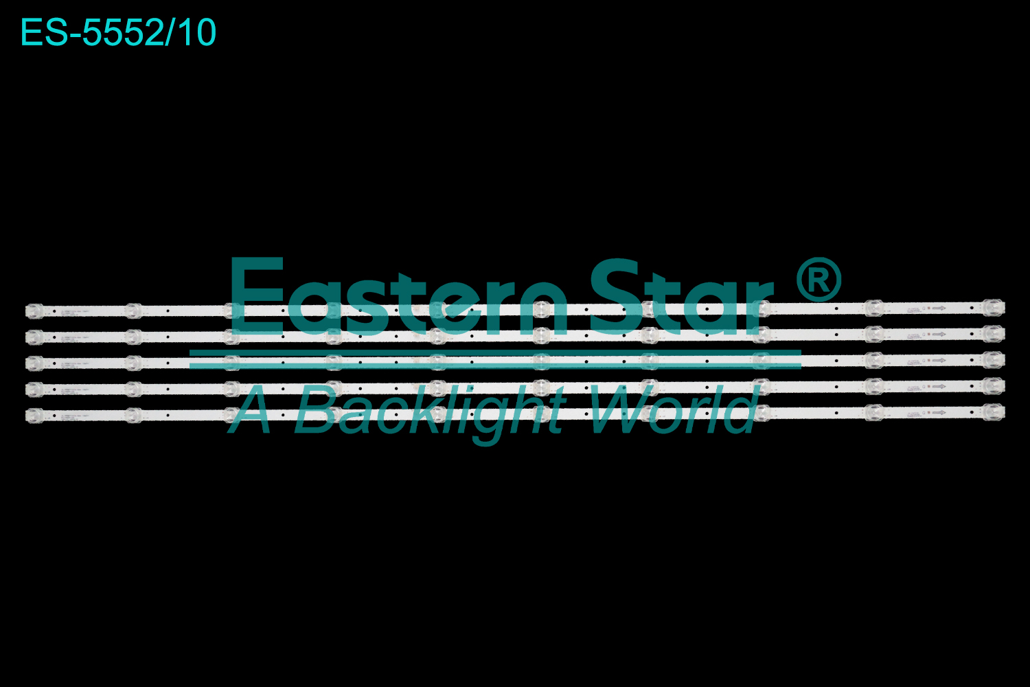 ES-5552 LED TV Backlight use for 55" Hyundai Q55U700WOS JS-JP55B71101ER.306G(30607) R72-55D04-041 1054121T.60034.5P  LED BACKLIGHT STRIP(5)