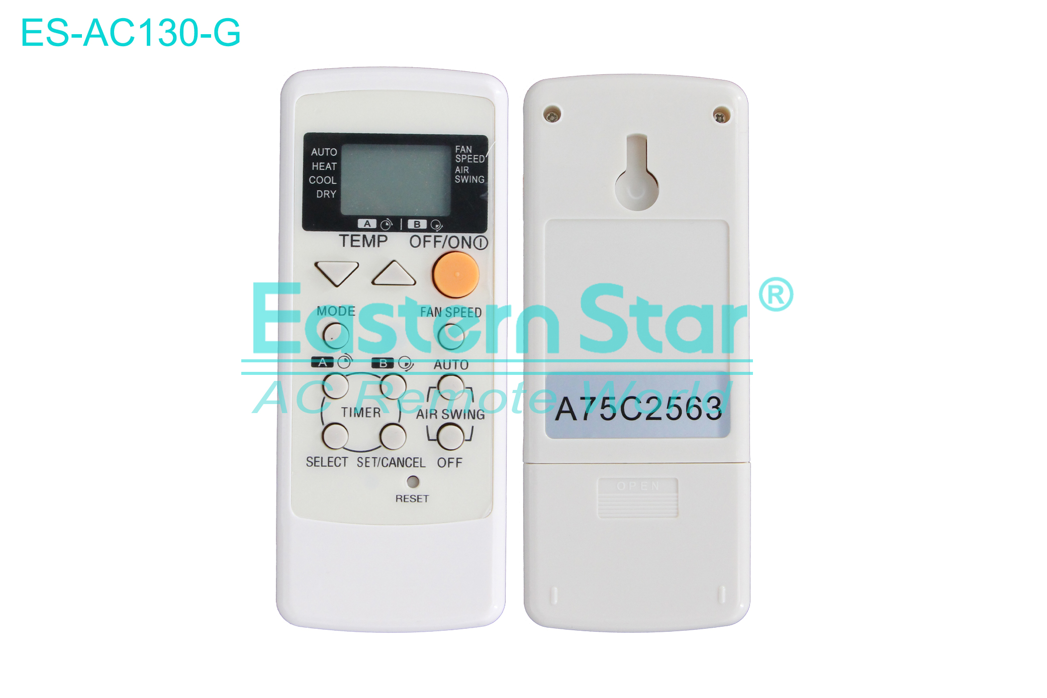 ES-AC130-G High Quality China Remote AC Remote for Panasonic Air Conditioner Remote A/C 12 keys