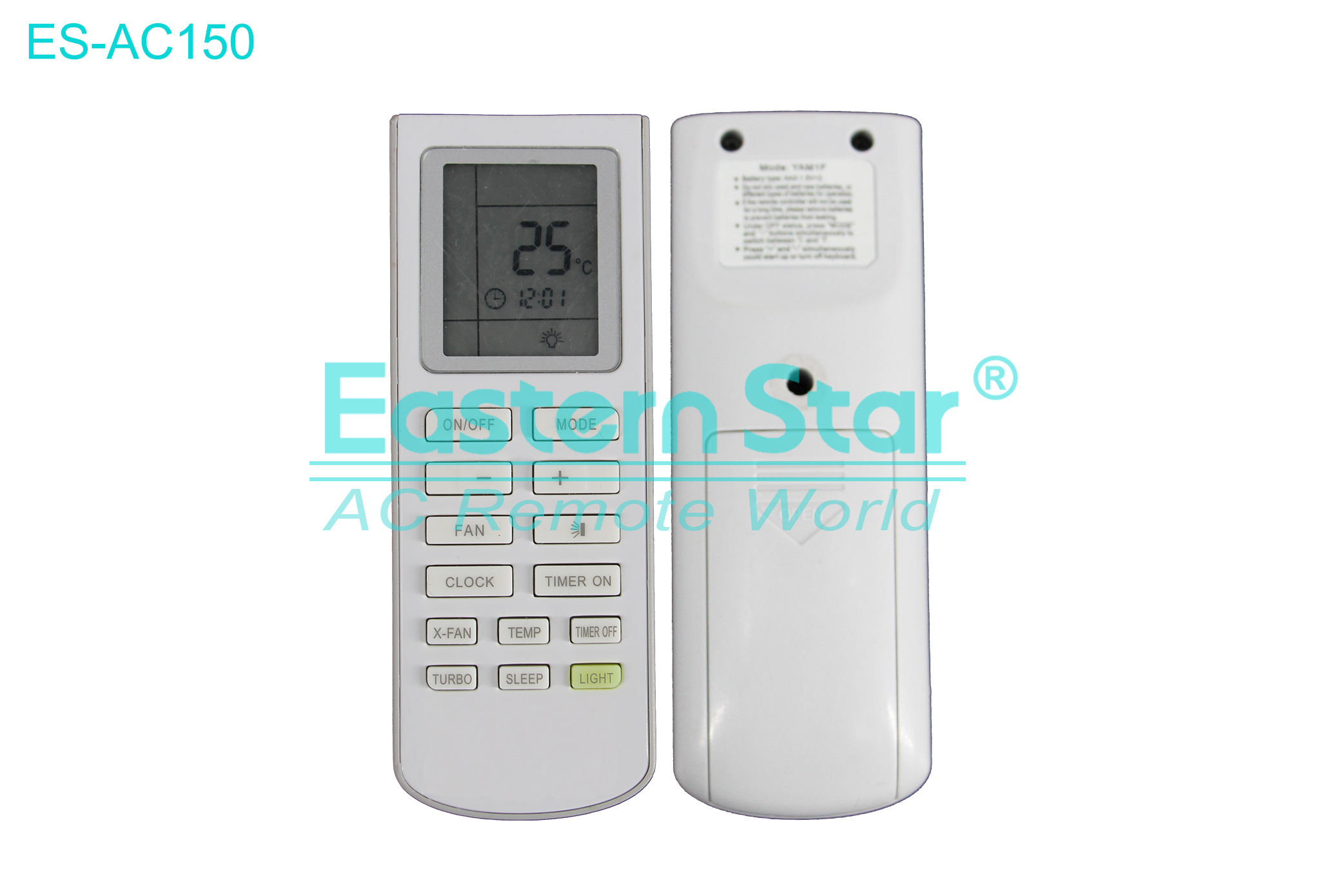 ES-AC150 High Quality China Remote AC Remote for Gree Air Conditioner Remote A/C 14 keys
