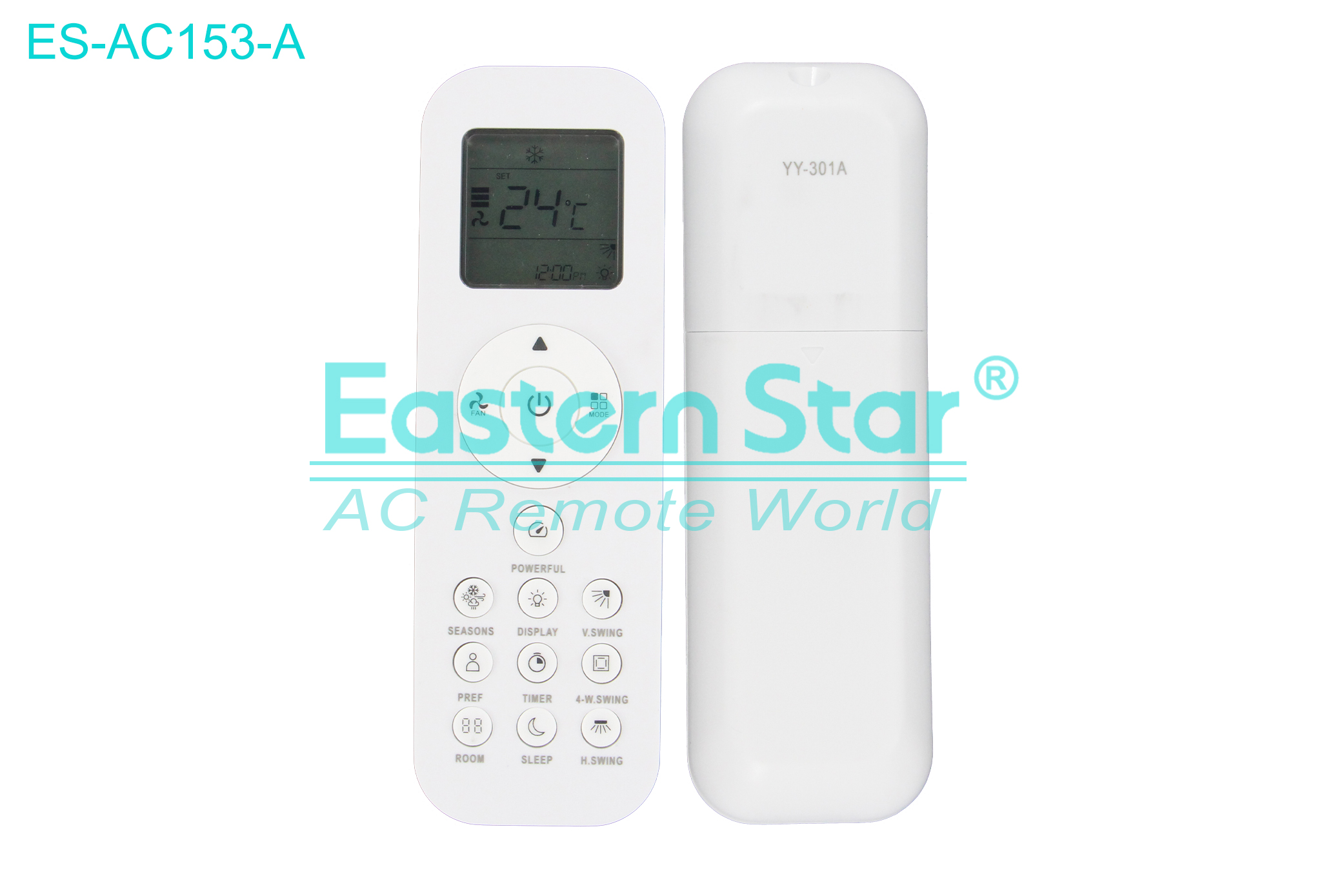 ES-AC153-A High Quality China Remote AC Remote for Blue star Air Conditioner Remote A/C 15 keys