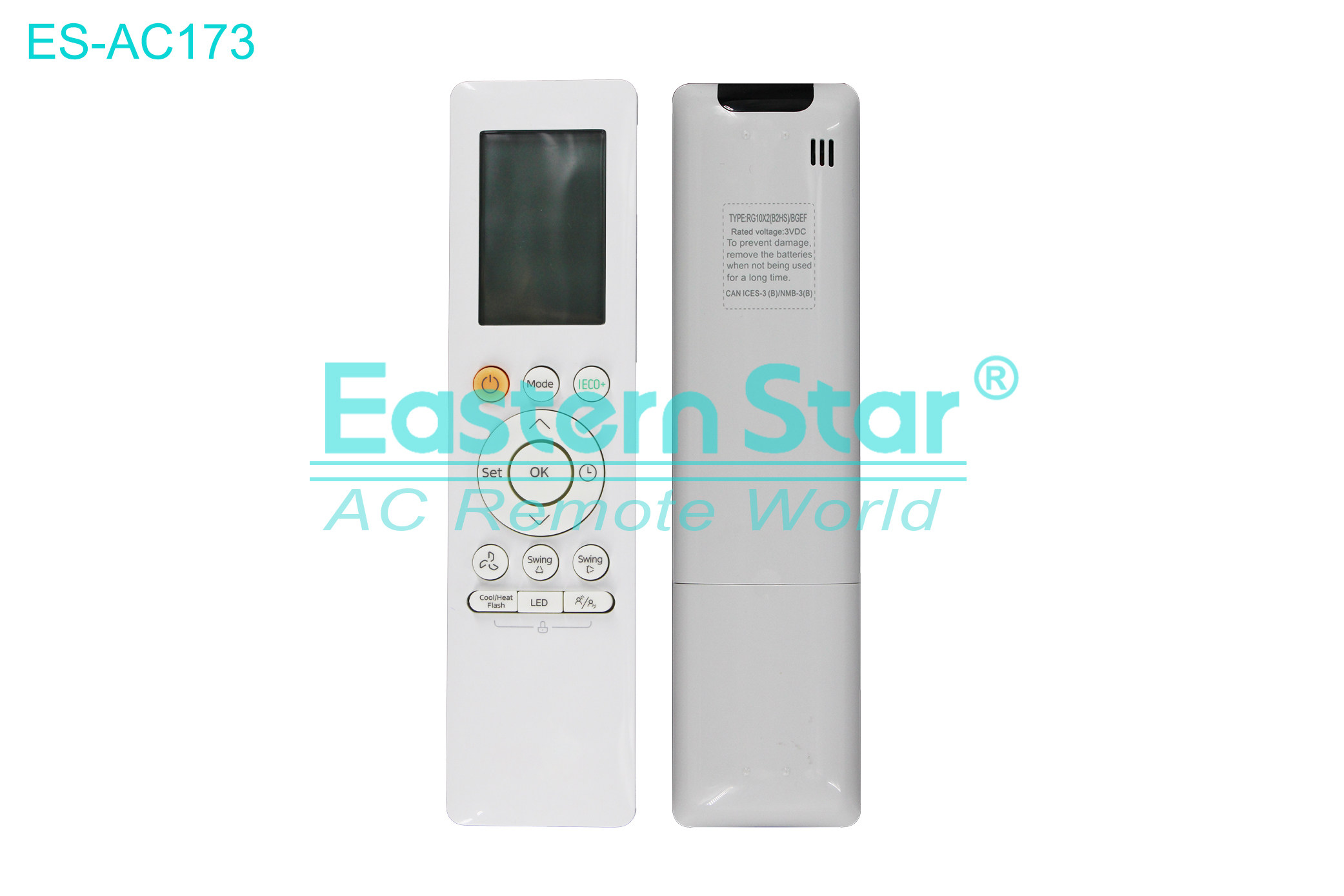 ES-AC173 High Quality China Remote AC Remote for Midea Air Conditioner Remote A/C 14 keys