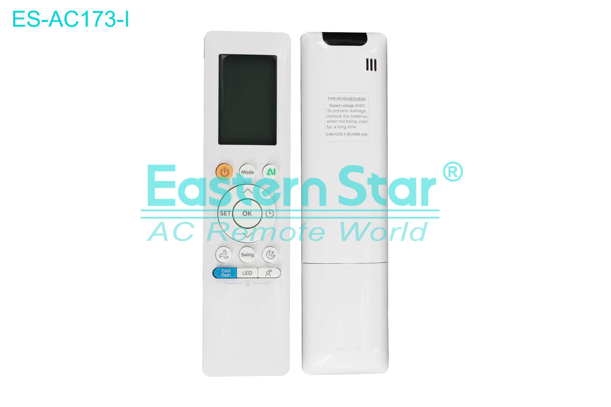ES-AC173-I High Quality China Remote AC Remote for Midea Air Conditioner Remote A/C 14 keys