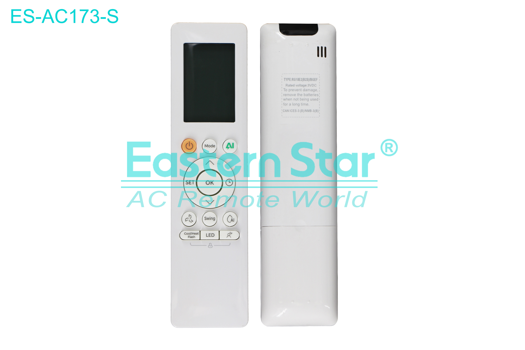 ES-AC173-S High Quality China Remote AC Remote for Midea Air Conditioner Remote A/C 14 keys