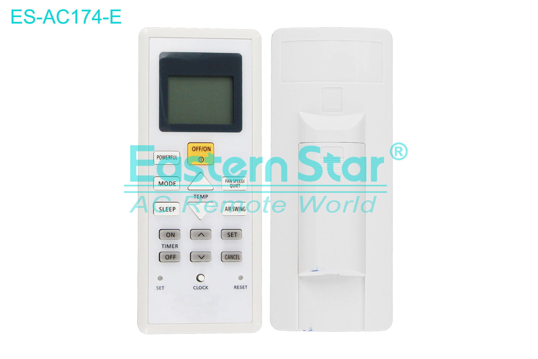 ES-AC174-E High Quality China Remote AC Remote for Panasonic Air Conditioner Remote A/C 17 keys