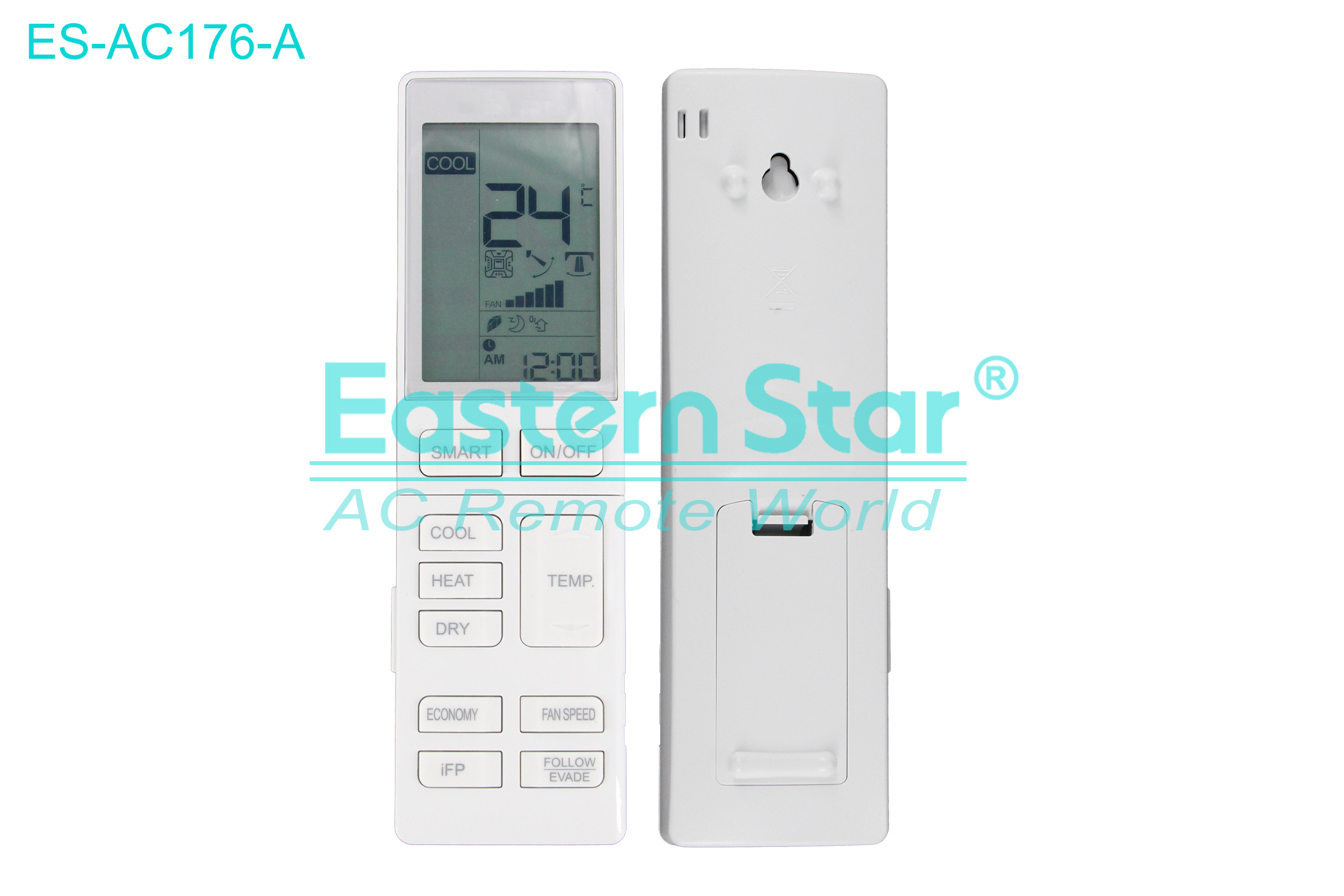 ES-AC176-A High Quality China Remote AC Remote for Atlantic Air Conditioner Remote A/C 35 keys
