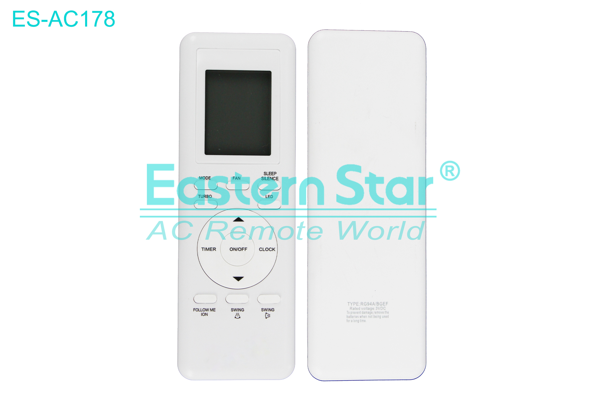 ES-AC178 High Quality China Remote AC Remote for Johnson controls Air Conditioner Remote A/C 13 keys