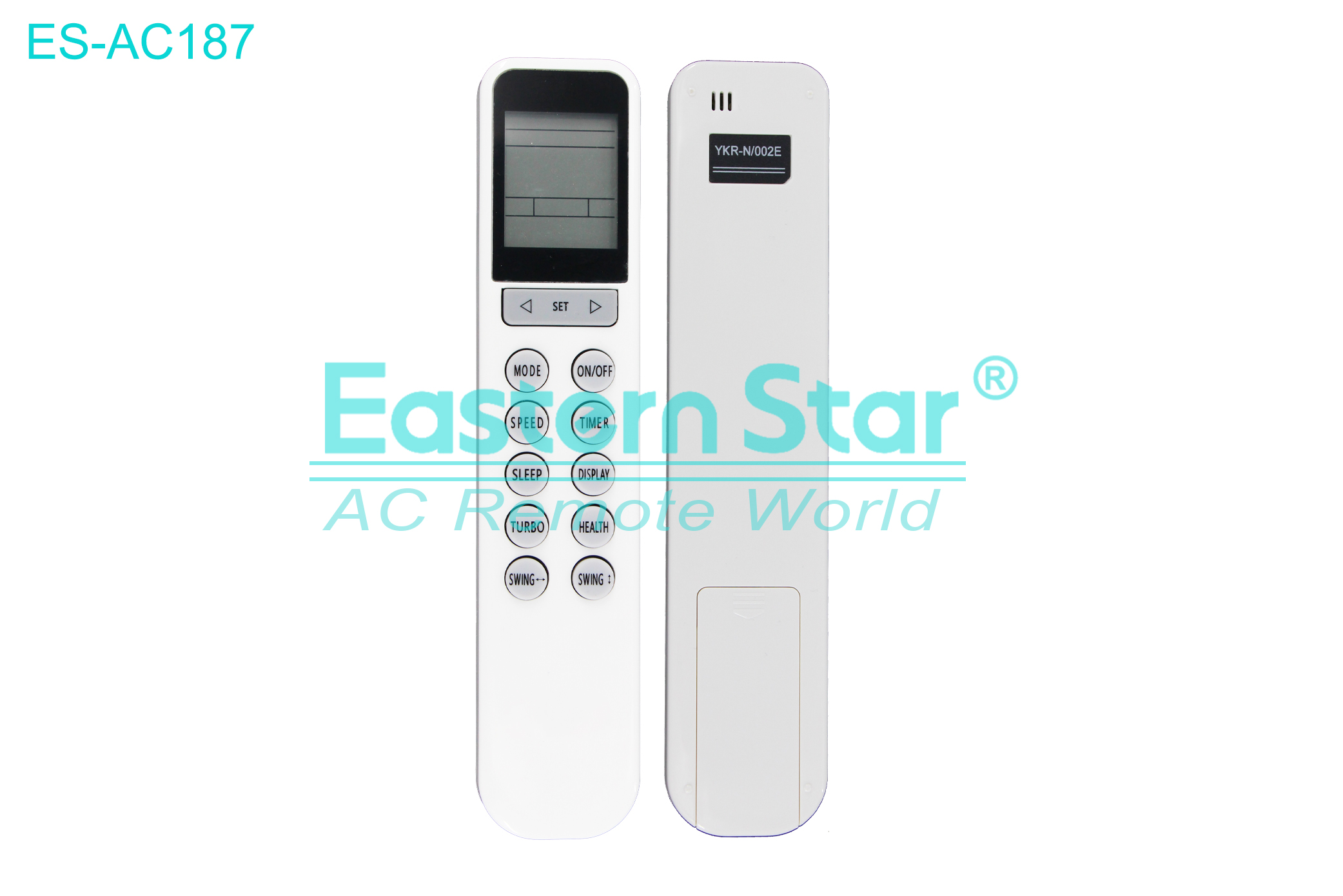 ES-AC187 High Quality China Remote AC Remote for Aux Air Conditioner Remote A/C 12 keys