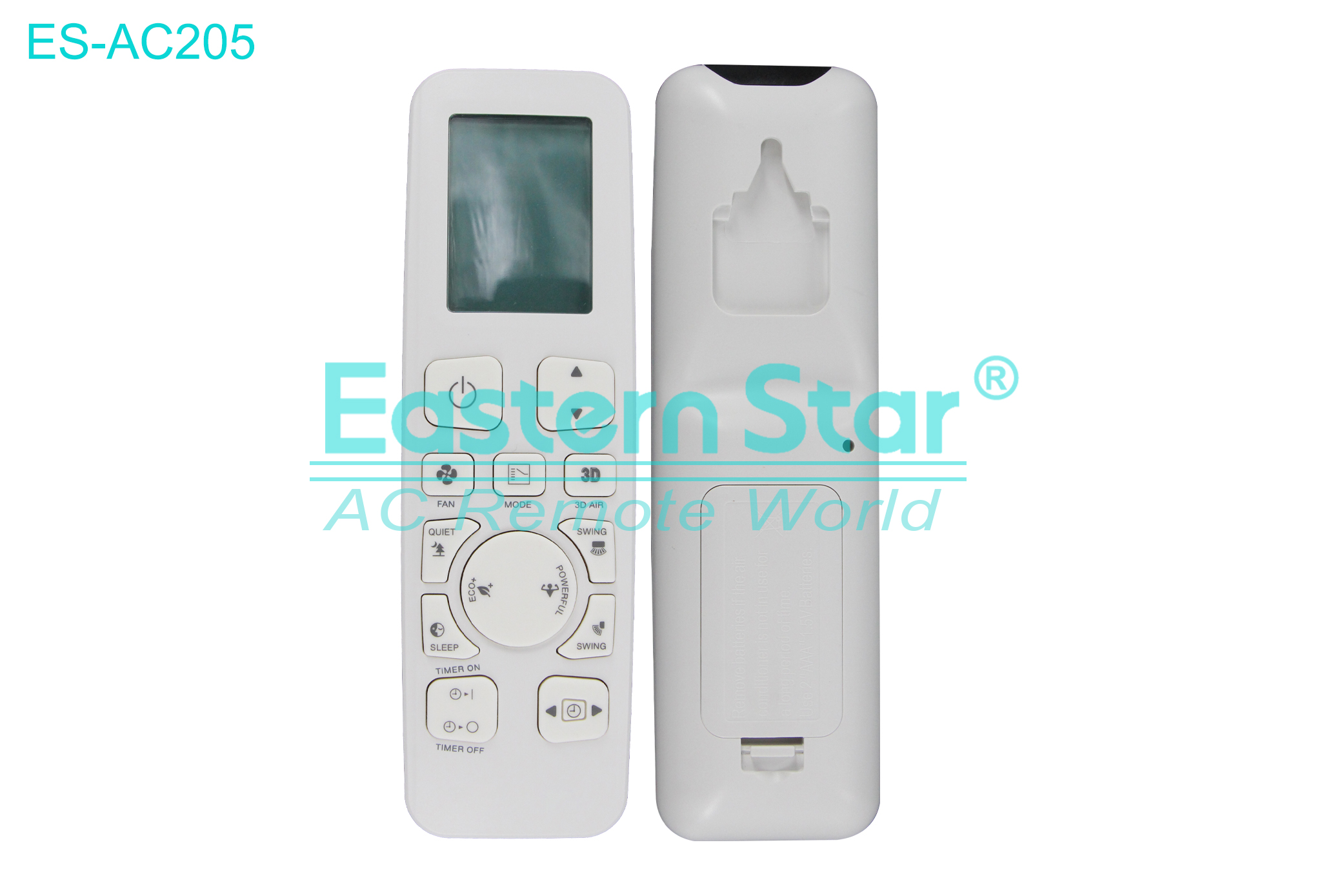ES-AC205 High Quality China Remote AC Remote for Daikin Air Conditioner Remote A/C 17 keys