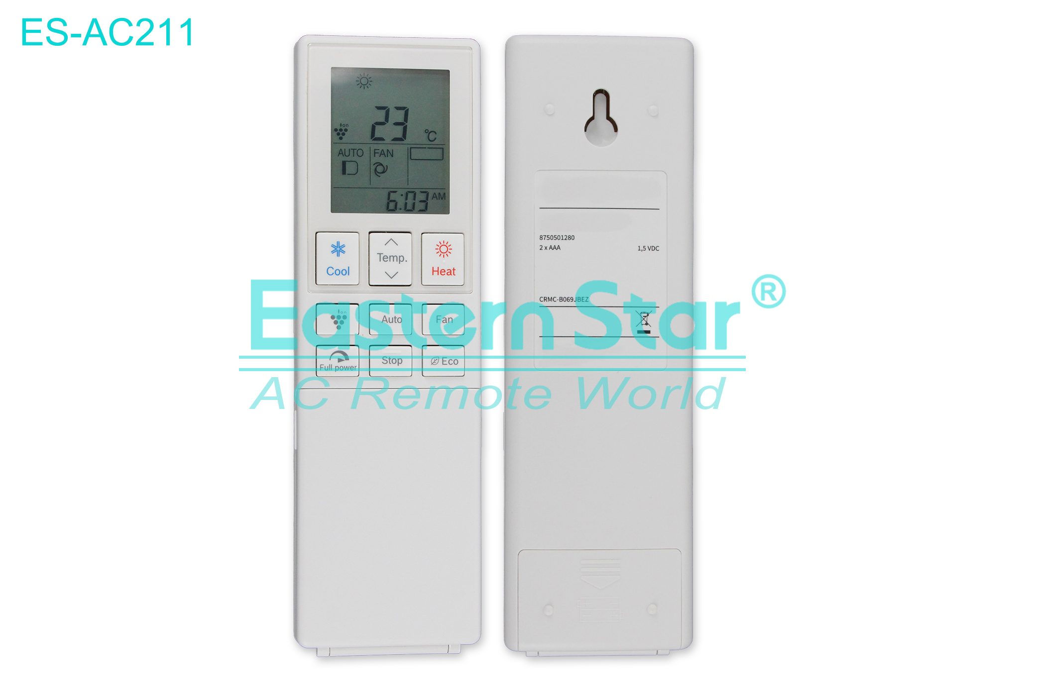 ES-AC211 High Quality China Remote AC Remote for Bosch/Bsh Air Conditioner Remote A/C 26 keys