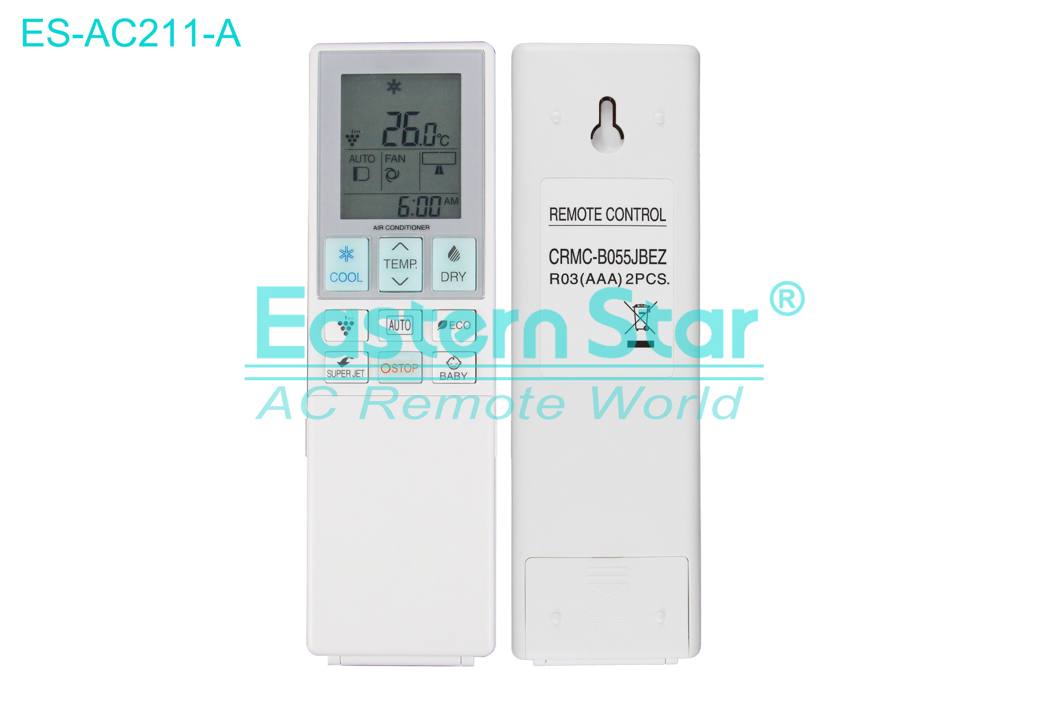 ES-AC211-A High Quality China Remote AC Remote for Sharp Air Conditioner Remote A/C 26 keys