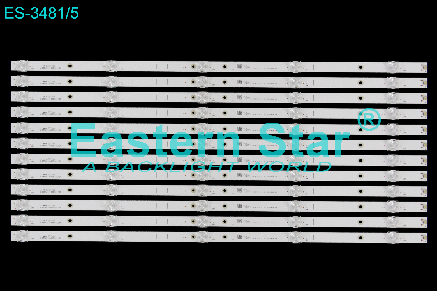 ES-3481 LED TV Backlight use for 65" Hisense H65E3A-Y H265AS5 JL.D65051330-003CS-M_V01  LED STRIP(12)