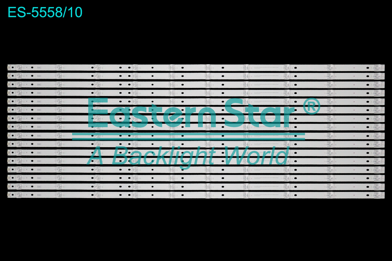 ES-5558 LED TV Backlight use for 85" Tcl/Haier 85V6E Pro 85R5 85Q6E 85V91 06-1-85FX-YSEMC3030-0D20-16X10-937X16MM-220328 261501015321  LED BACKLIGHT STRIP(16)