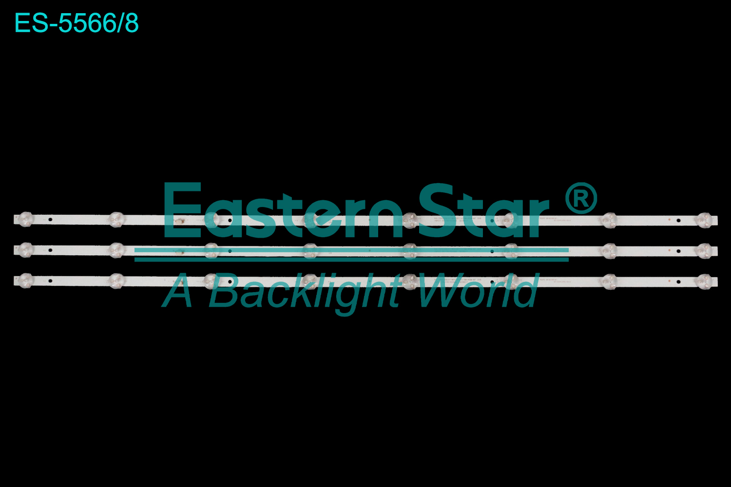 ES-5566 LED TV Backlight use for 39"  HS-385D3003V1W4C2B71410M-HSM-AF 3X8 INPUT:DC13V/600mA 220817  LED BACKLIGHT STRIP(3)