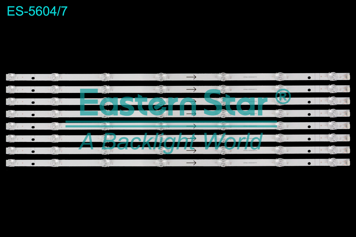 ES-5604 LED TV Backlight use for 65" Tcl  65S11H 65TN2L2-ZX3030-8X7YH  LED BACKLIGHT STRIP(8)