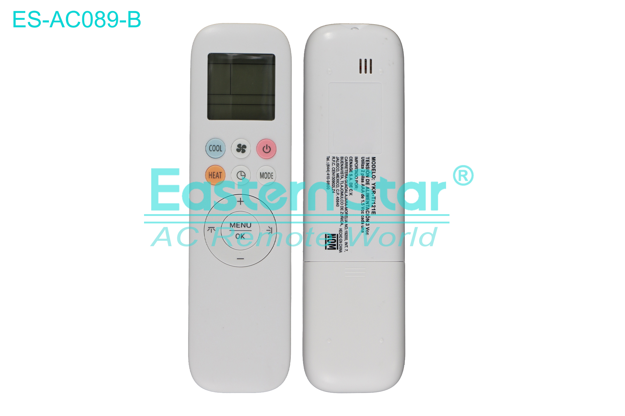 ES-AC089-B High Quality China Remote AC Remote for Mirage Air Conditioner Remote A/C 11 keys