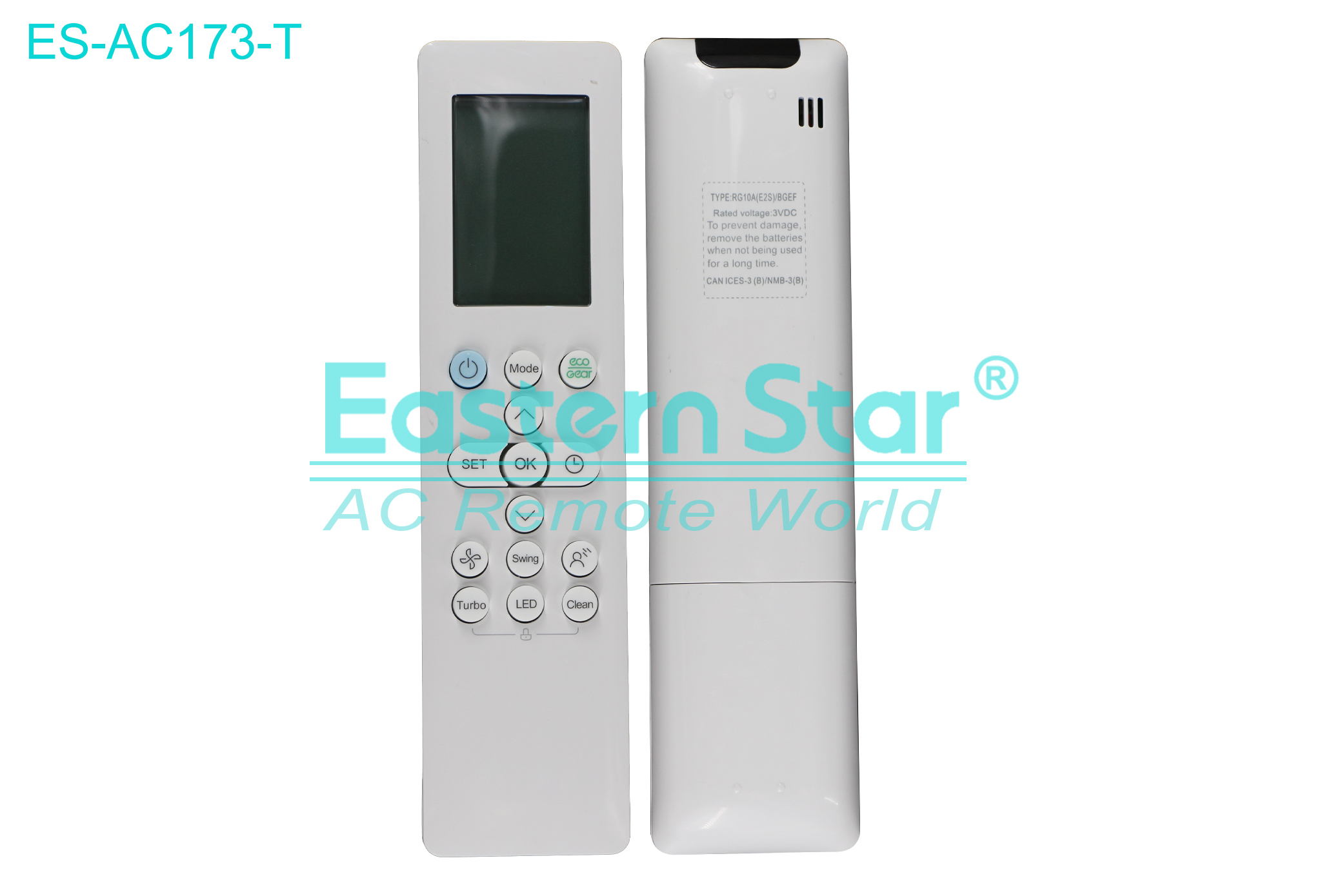 ES-AC173-T High Quality China Remote AC Remote for Midea Air Conditioner Remote A/C 14 keys