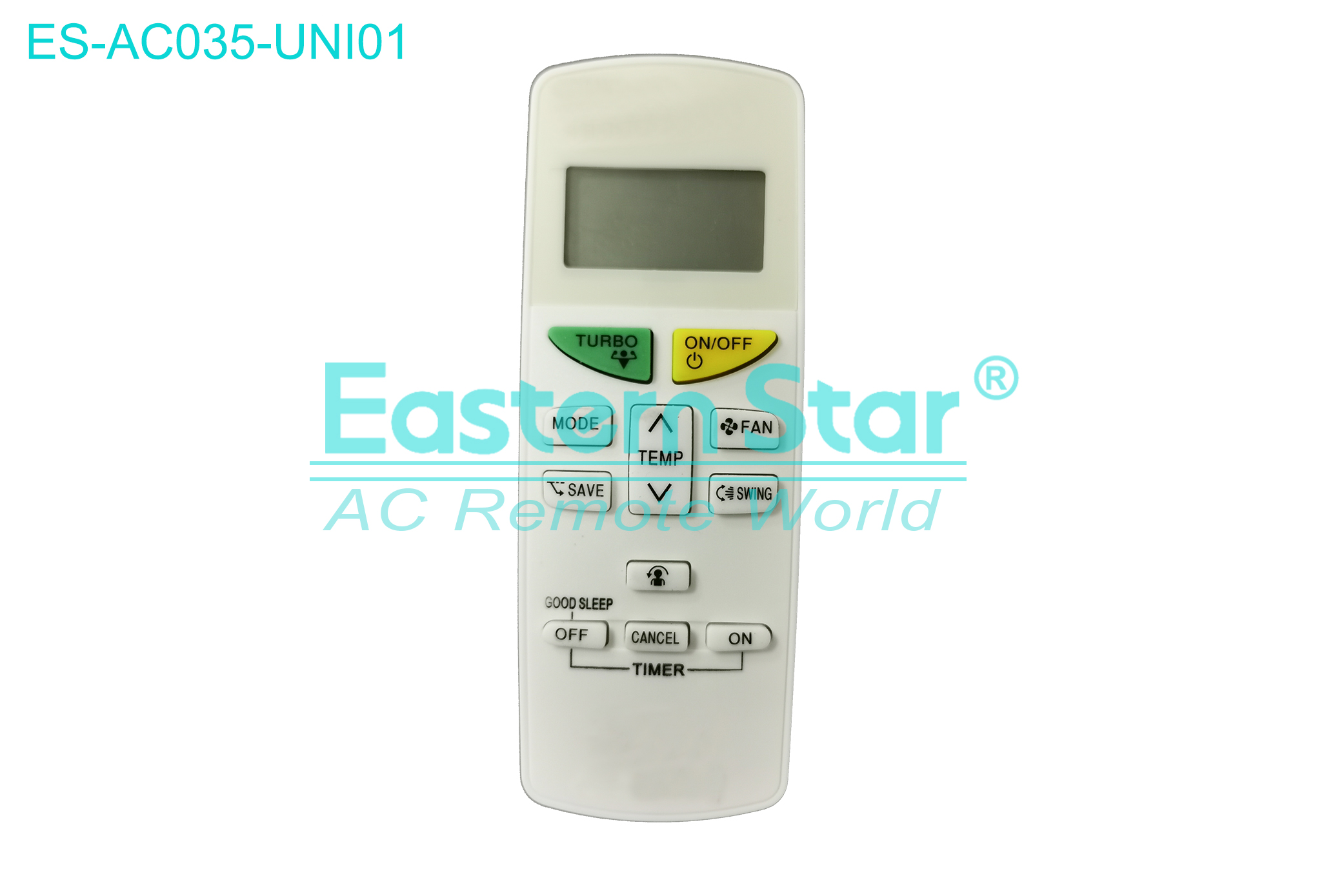 ES-AC035-UNI01 High Quality China Remote AC Remote for Daikin Air Conditioner Remote A/C 12 keys
