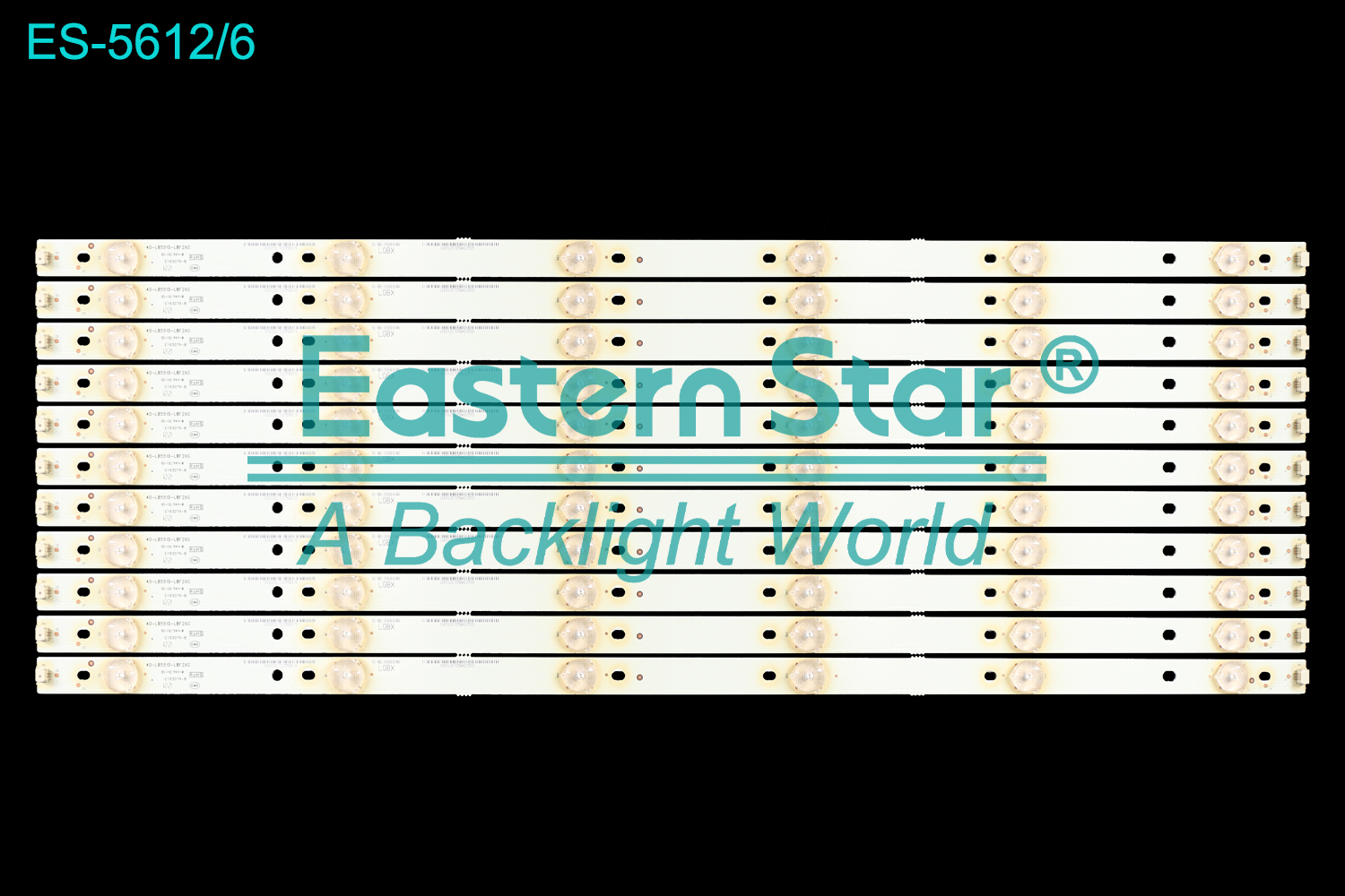 ES-5612 LED TV Backlight use for 55" Tcl  L55F3300-3D L55F3320-3D L55F3390A-3D L55F3310-3D 40-LB5510-LBF2XG 0262201TLC55D015 1005120706AN10084 LGBX LED BACKLIGHT STRIP(11)