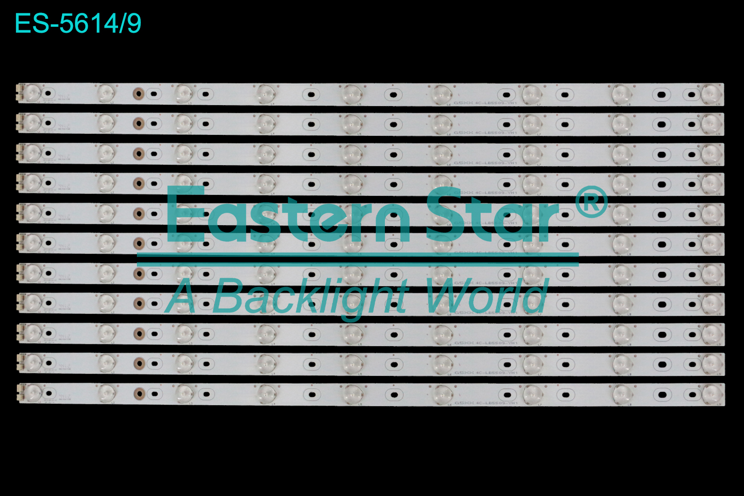 ES-5614 LED TV Backlight use for 55"  Tcl  LED55C910D L55F3390A-3D L55F1600 L55F3320-3D G5XX 4C-LB5509-YH1 006-P2K1710B TMT 55-1-9 LED BACKLIGHT STRIP(11)