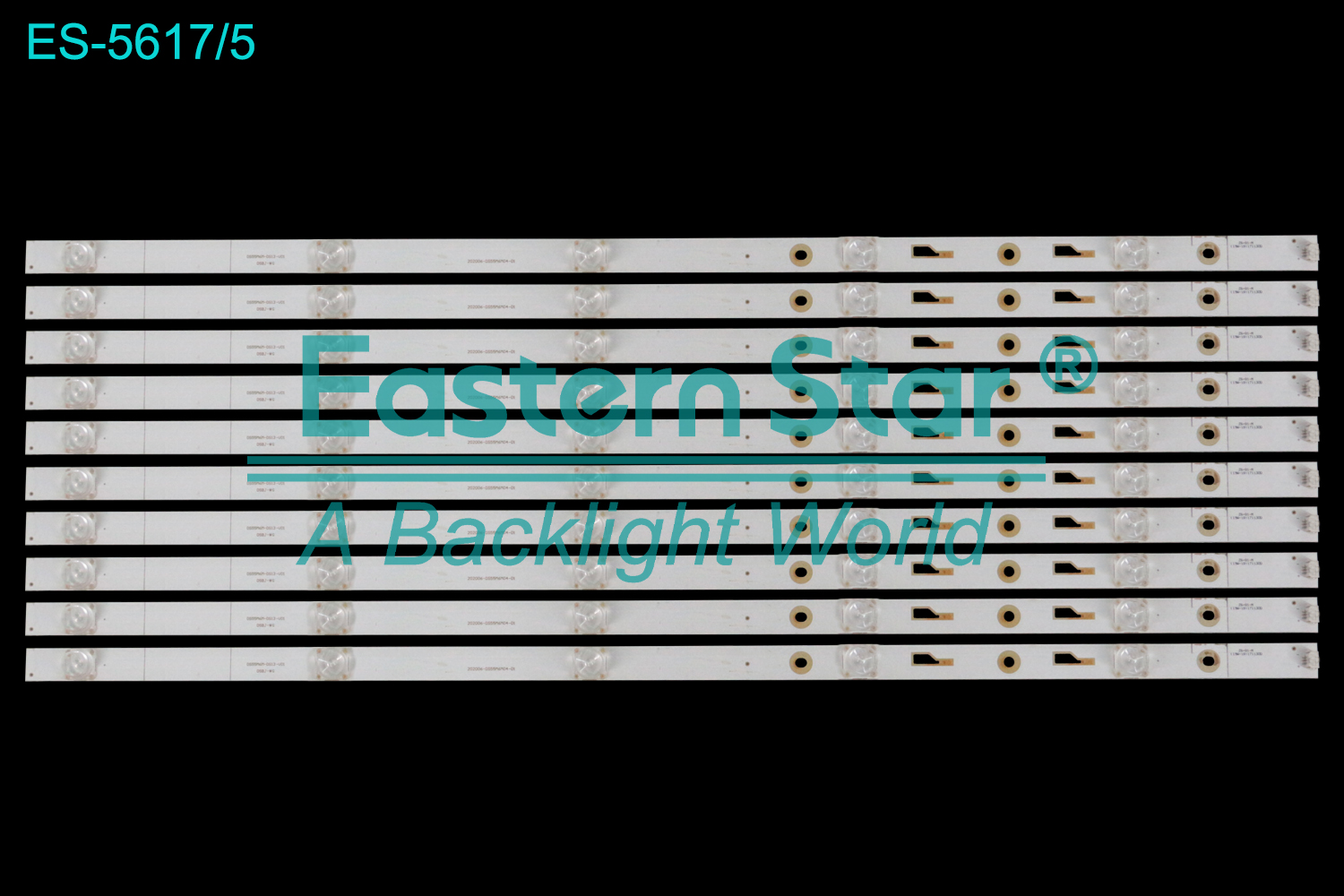 ES-5617 LED TV Backlight use for 55" Storm 55R4 55X4 55K8  DS55M6M-DS13-V01 DSBJ-WG 202006-DS55M6M04-01 DS55M6M-DS08-V01  LED BACKLIGHT STRIP(10)