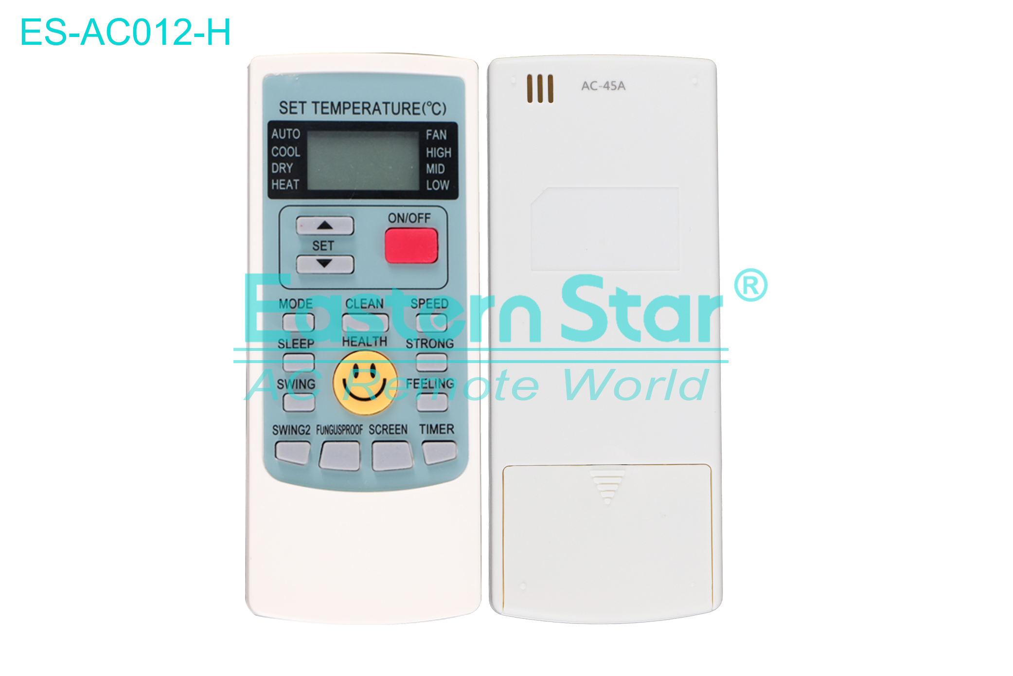 ES-AC012-H High Quality China Remote AC Remote for / Air Conditioner Remote A/C 15 keys