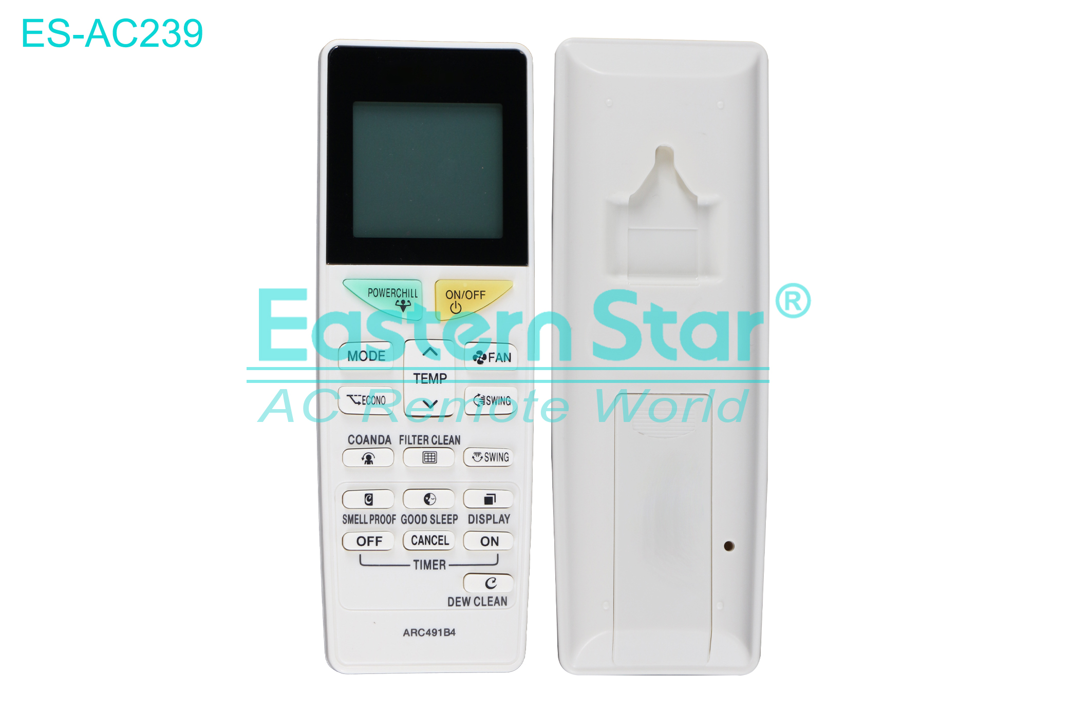 ES-AC239 High Quality China Remote AC Remote for Daikin Air Conditioner Remote A/C 18 keys