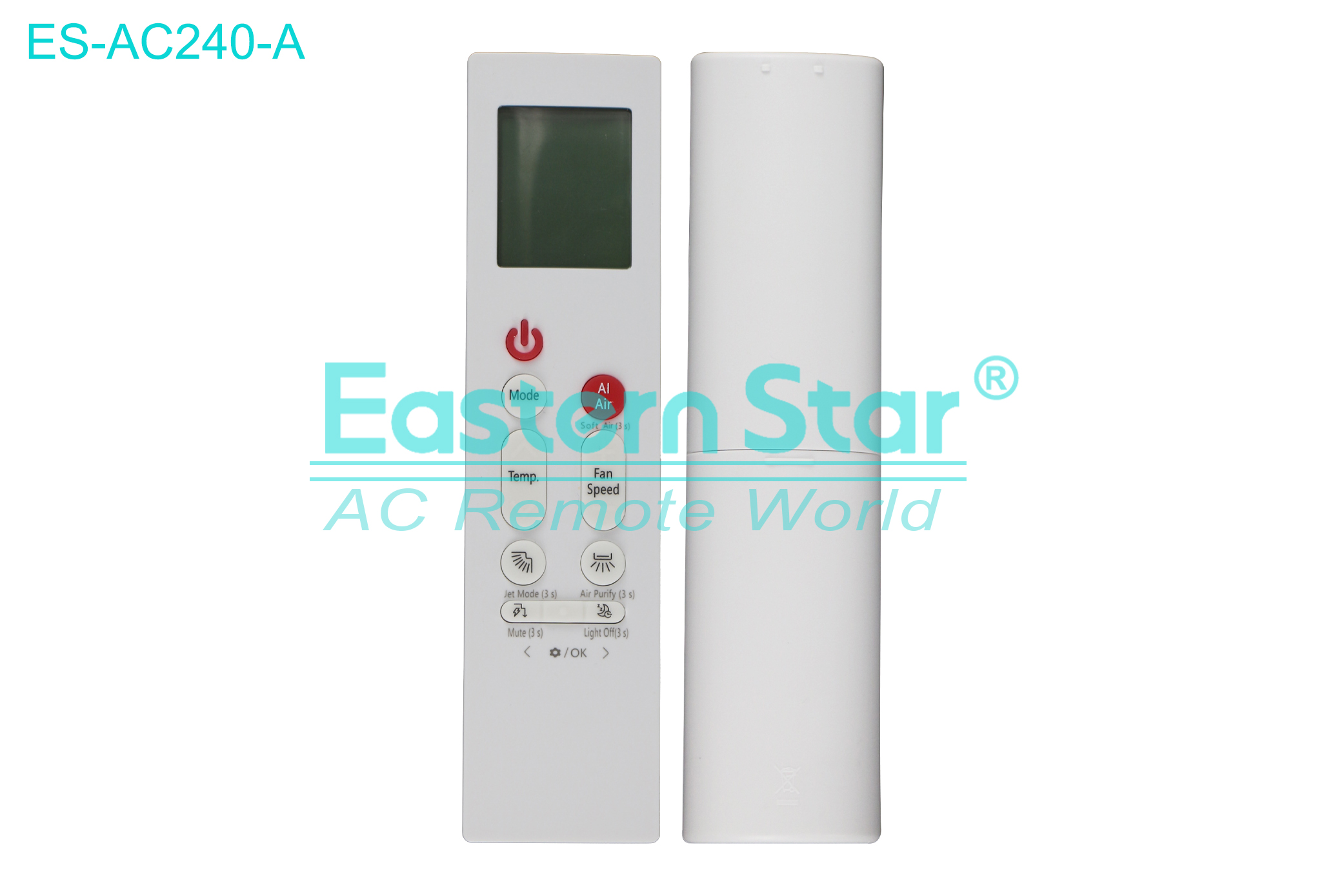 ES-AC240-A High Quality China Remote AC Remote for Lg Air Conditioner Remote A/C 12 keys