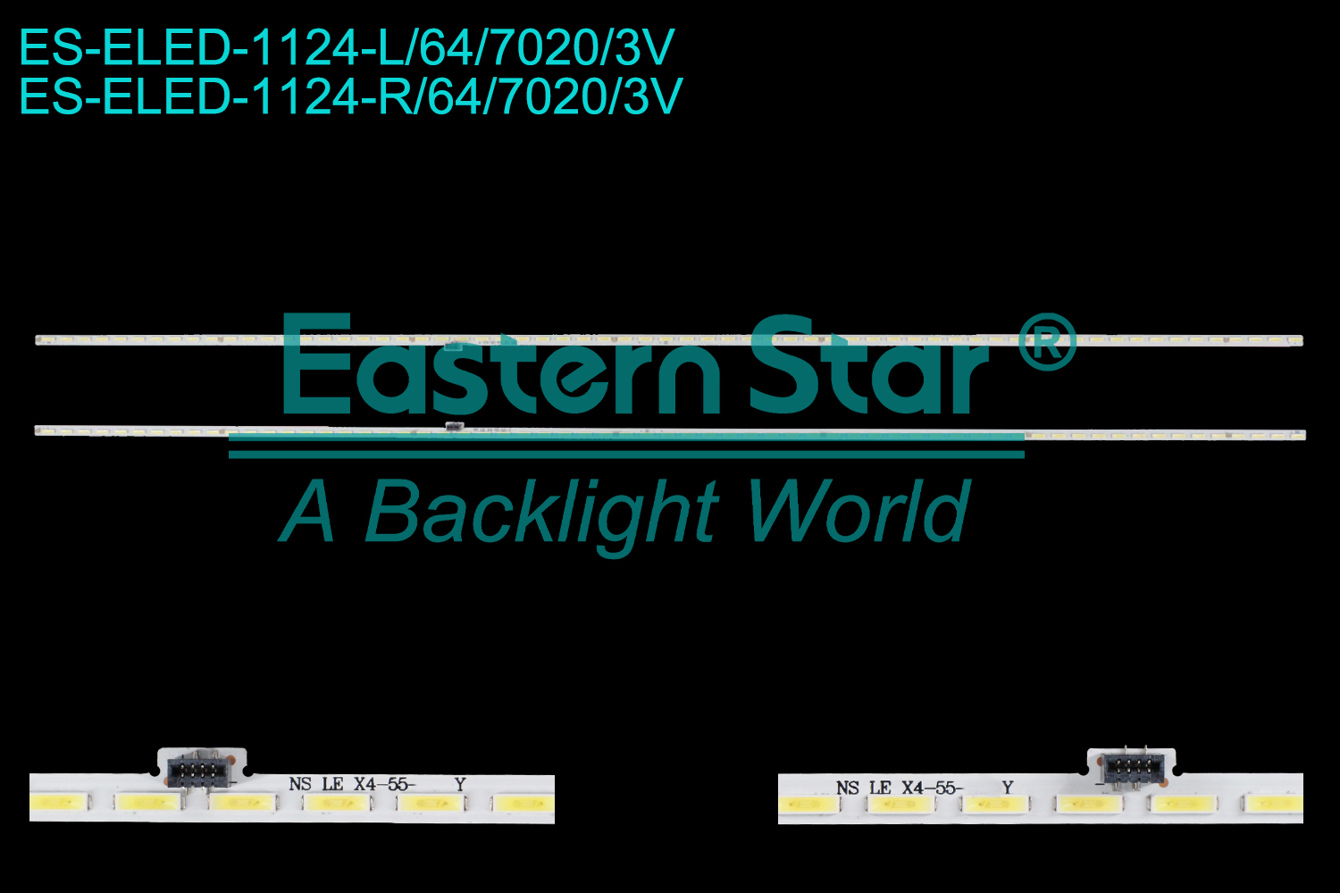 ES-ELED-1124 ELED/EDGE TV backlight use for 55'' Letv  L554UCNN  NS LE X4-55-LG-Y LED BACKLIGHT STRIP(2)