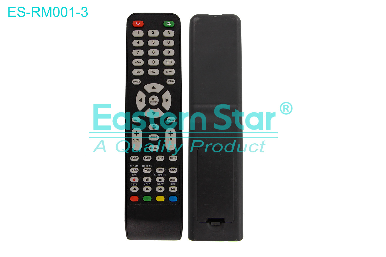 ES-RM001-3 Compatible for / Smart TV Remote Control R/M 53 Keys