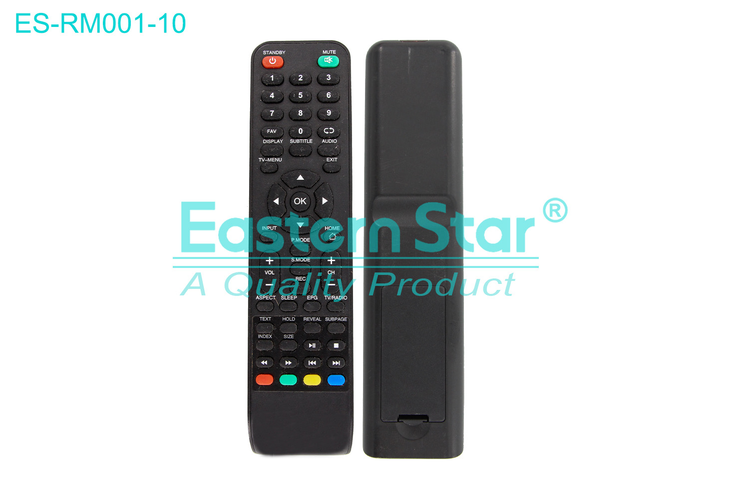 ES-RM001-10 Compatible for Vtex Smart TV Remote Control R/M 53 Keys
