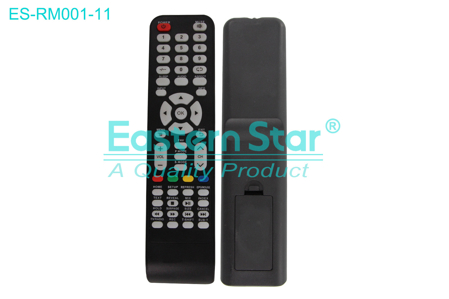 ES-RM001-11 Compatible for Vtex Smart TV Remote Control R/M 53 Keys
