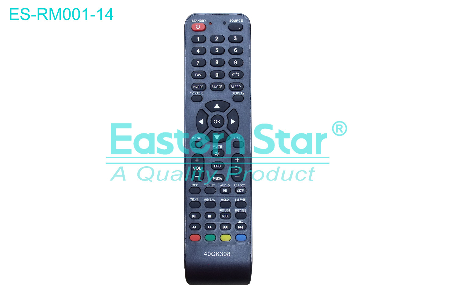 ES-RM001-14 Compatible for / Smart TV Remote Control R/M 53 Keys