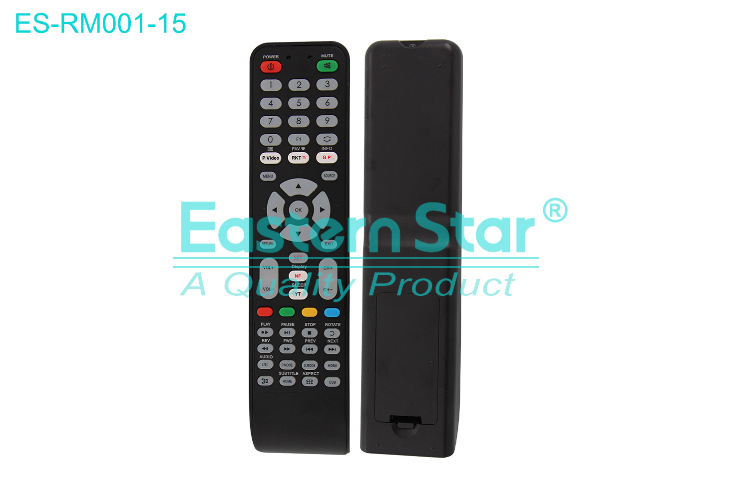 ES-RM001-15 Compatible for / Smart TV Remote Control R/M 53 Keys