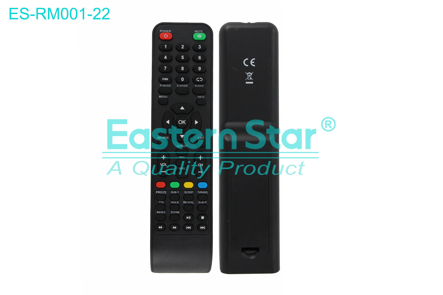 ES-RM001-22 Compatible for / Smart TV Remote Control R/M 53 Keys