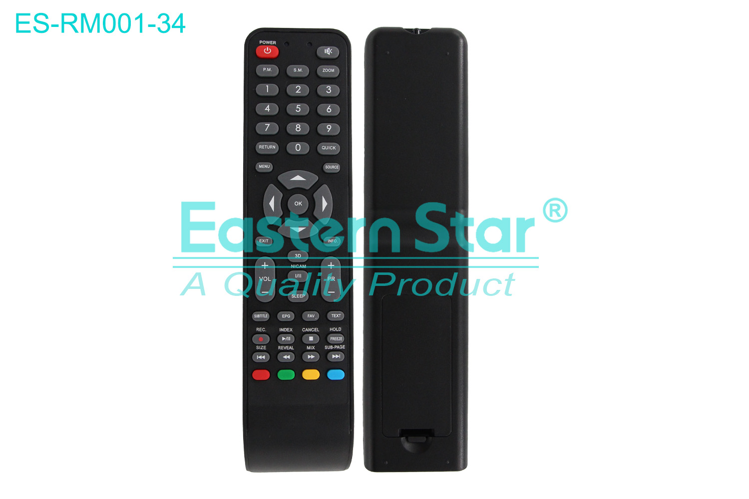 ES-RM001-34 Compatible for Coocaa Smart TV Remote Control R/M 49 Keys