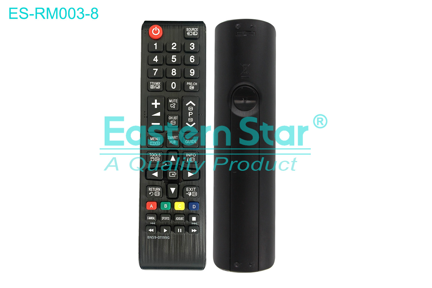 ES-RM003-8 Compatible for / Smart TV Remote Control R/M 44 Keys