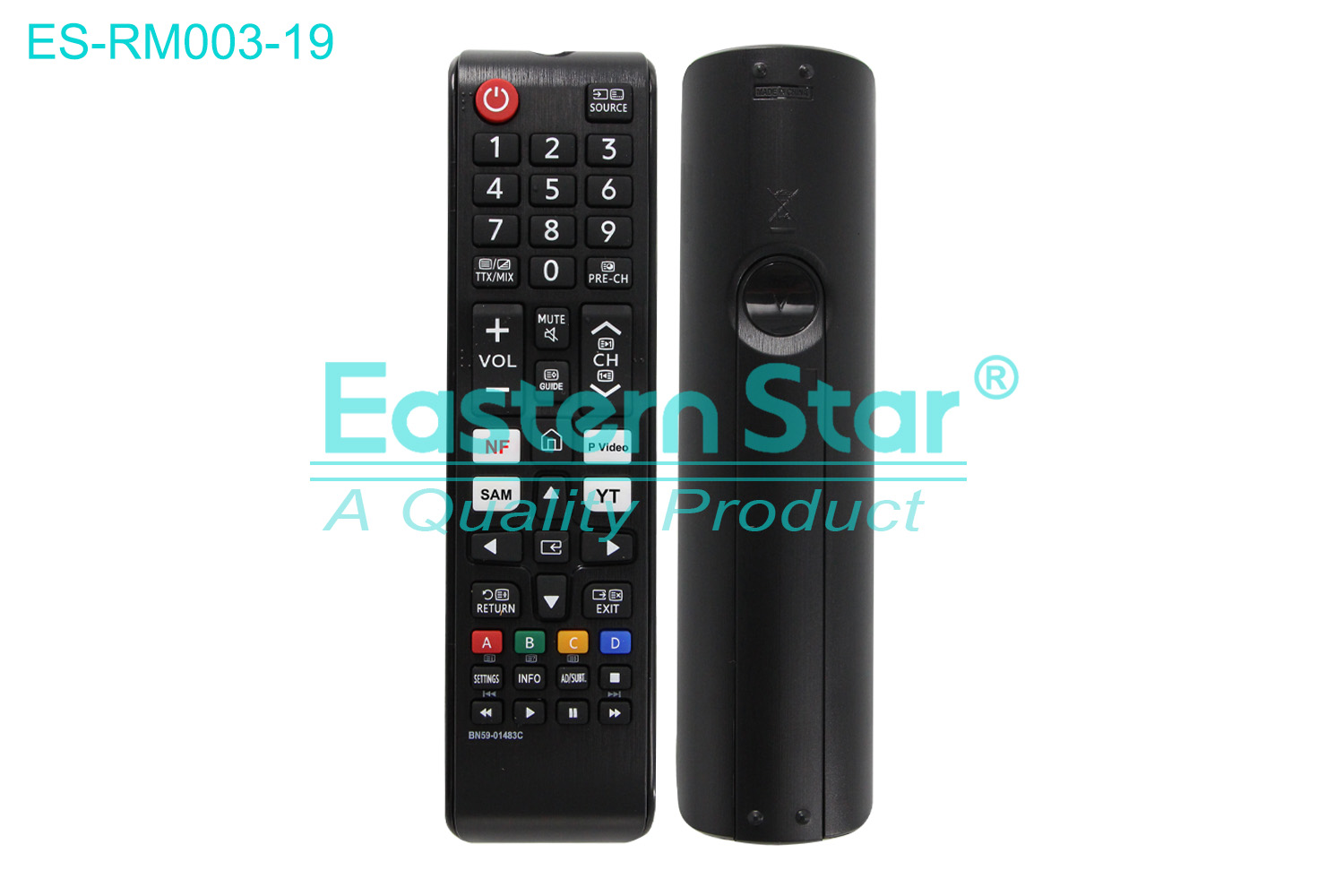 ES-RM003-19 Compatible for Samsung Smart TV Remote Control R/M 44 Keys