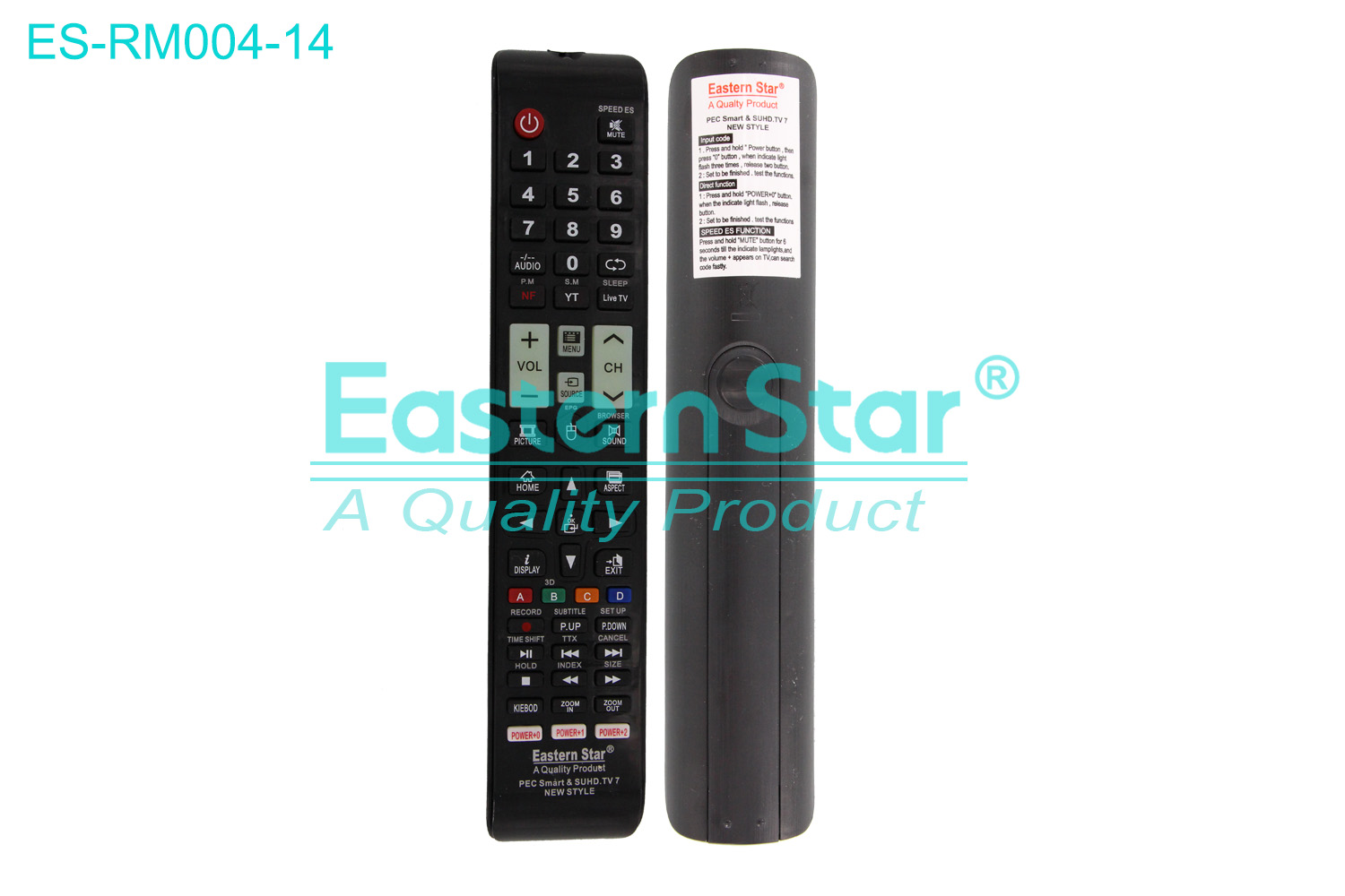 ES-RM004-14 Compatible for / Smart TV Remote Control R/M 54 Keys